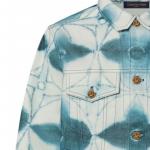 Мужская джинсовая куртка Louis Vuitton, синий/серый - фото 5