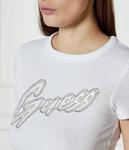 Футболка женская Guess Jeans со стразами, белый - фото 4