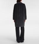 Пальто из альпаки и шерсти Roseto S Max Mara, Medium Grey - фото 3