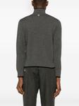 Thom Browne джемпер с воротником на молнии, серый - фото 4