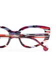 L.A. EYEWORKS очки в оправе «кошачий глаз» Rooster, красный - фото 3