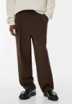 Брюки классического кроя Pull&Bear, Dark Brown - фото