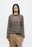Топ Obey Clothing LOUIE STRIPE, Mushroom/Light Brown - фото 4