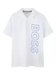 Рубашка поло с логотипом BOSS Kidswear, белый - фото