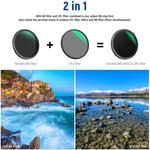 Фильтр Neewer 2-in-1 Combination Variable ND Filter and CPL 66601962 - фото 2