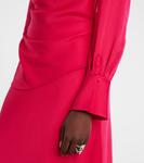 Топ из сатина Symone Simkhai, Fuchsia - фото 5