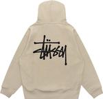 Худи Stussy Basic Zip 'Khaki', зеленый - фото 2