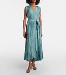 Мартини шелковое макси-платье Joseph, Lagoon - фото 2