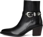 Ботинки Stuart Weitzman Maven Western Bootie, Black - фото 4