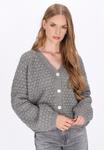 Кардиган DreiMaster Cardigan, Grey Melange/Grey - фото