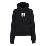 Свитер deer print cotton oversized hoodie black Burberry, черный - фото