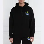 Толстовка обычного кроя из ткани nerrain Hugo, черный - фото