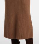 Юбка миди из шерсти и кашемира в рубчик S Max Mara, Perfect Camel - фото 5