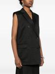 Theory двубортный жилет, черный - фото 3