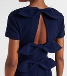 Платье с вышитым бантом Carolina Herrera, Midnight Multi - фото 6