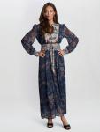 Платье Renata Boho Floral Gina Bacconi, Navy/Multi - фото 3