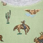 Детский пижамный комплект из супермягкого джерси с длинным рукавом Sleep On It, Green Horses - фото 4