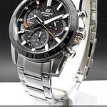 Часы CASIO Waterproof Shockproof EDIFICE Solar Powered Quartz Sports Sapphire Crystal Mens Black Analog, черный - фото 3