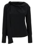 Вискозная блуза Givenchy, черный - фото