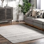 Ковер nuLOOM, 61 x 92 см, Catherina Transitional Geometric, Grey - фото