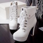 Ботинки Scaoruki Classic Platform Booties, 103 White - фото 5