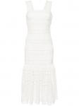 ZIMMERMANN декорированное платье миди, белый - фото