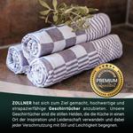 Чайные полотенца Zollner, 65x65 см, антрацит - фото 3