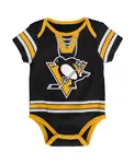 Детский боди Pittsburgh Penguins для мальчиков и девочек черный хоккейный Outerstuff - фото 2