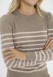 Джемпер Saint Tropez LS STRIPED, Atmos Gray Morn Stripe/Taupe - фото 4
