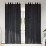 Плотные шторы , 2 шт., темно-серые, 140 x 225 см, бархатные vidaXL - фото 2