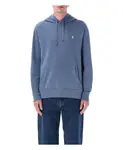 Худи с эффектом стирки Polo Ralph Lauren, синий - фото