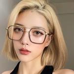 MK MINGKU Квадратные очки унисекс, Silver and Gray Frame - фото 10