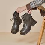 Ботинки Martin Boot женские Gemeiq, хаки - фото 15