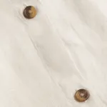 Ночная рубашка H&M Home Washed Linen, бежевый - фото 3