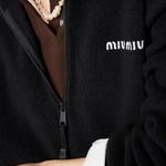Флисовая толстовка Miu Miu, черный - фото 4