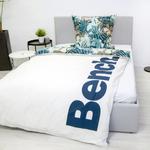 Двустороннее постельное белье Bench, голубой/белый - фото