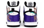 Кастомизированные кроссовки Nike Dunk High Skate Men's, черный/фиолетовый - фото 4