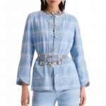 CHANEL Синяя женская блузка - фото