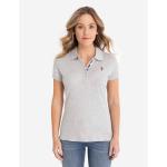 Футболка-поло U.S. Polo Assn. Solid Interlock, светло-серый - фото