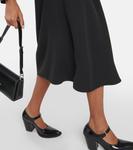 Платье миди из крепа с декором Prada, Nero - фото 6