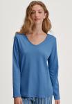 Пижамный топ Calida Pyjama top, Riviera Blue/Blue - фото