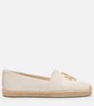 Эспадрильи Eleanor из кожи Tory Burch, Light Cream - фото 4