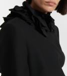 Мини-платье с оборками Crepe Couture Valentino, Nero - фото 4