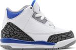Кроссовки Air Jordan 3 Retro TD Racer Blue, белый - фото