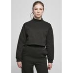 Толстовка Urban Classics Cropped Oversized High Neck Crew Big, черный - фото