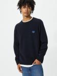 Свитер Uniqlo Cow's Winter Lamb Crew Neck, темно-синий - фото
