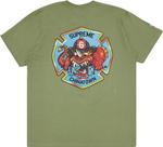 Футболка Supreme FDNY Engine 9 Tee 'Light Olive', зеленый - фото 3