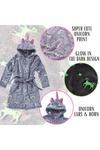 Светящийся в темноте халат с единорогом Cozy n Dozy, фиолетовый - фото 5