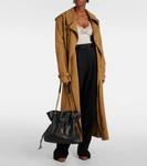 Сумка-тоут Jamie Shopping Medium из кожи Saint Laurent, Noir - фото 5