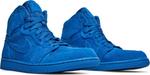 Кроссовки Air Jordan 1 Retro High Blue Suede, синий - фото 8